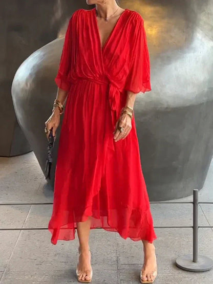 Ramila | Vestido Flowy con Escote en V