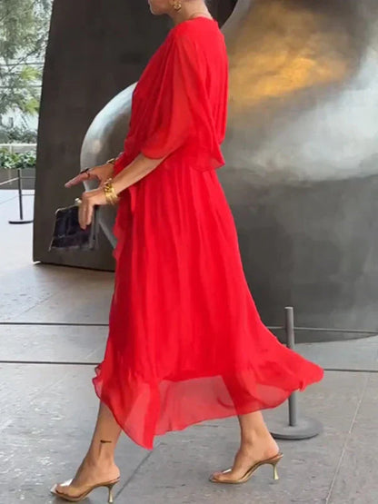 Ramila | Vestido Flowy con Escote en V