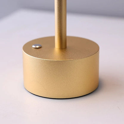 Table Lamp Gold Aluminum LED Touch Light