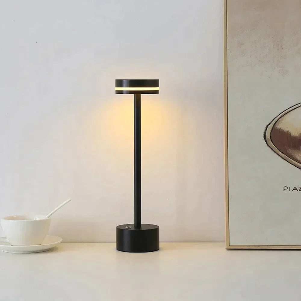 Table Lamp Gold Aluminum LED Touch Light