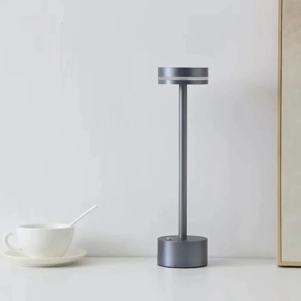 Table Lamp Gold Aluminum LED Touch Light