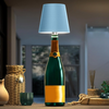 Table Lamp with Rechargeable LED Bottle Base