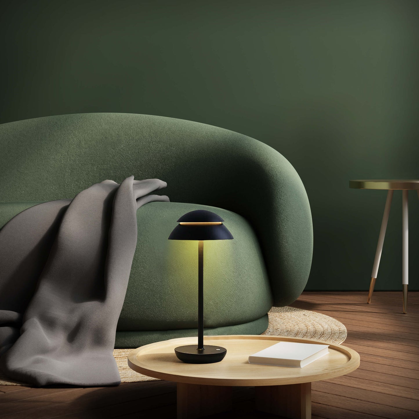 Table Lamp with Touch Control and LED Light