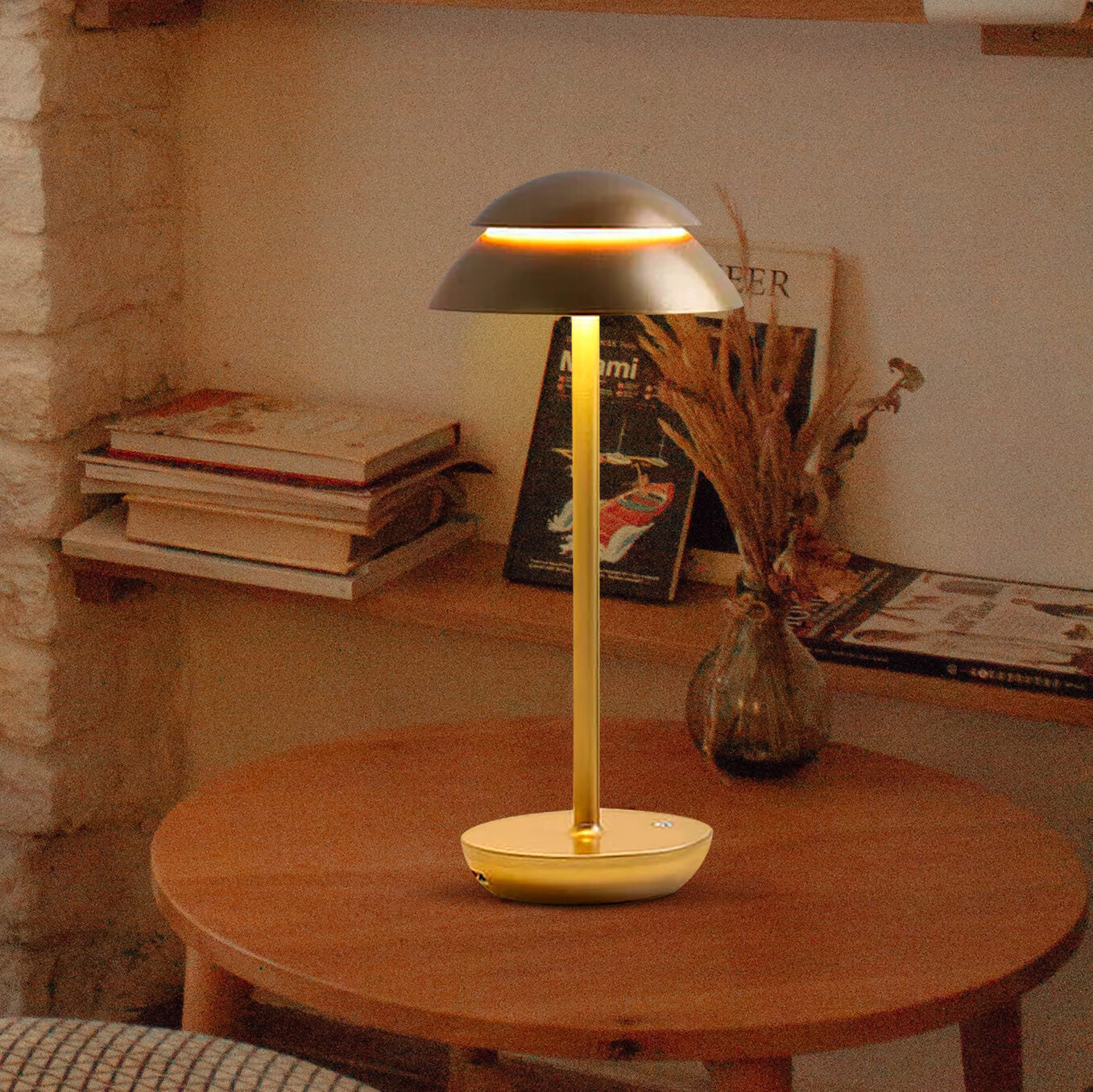 Table Lamp with Touch Control and LED Light