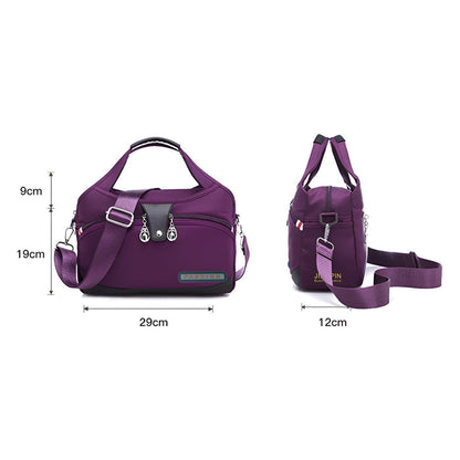 Bolsa cruzada impermeable versátil con características antirrobo