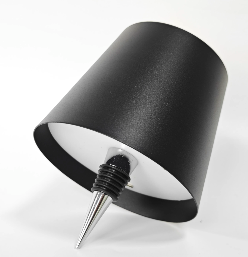 Pantalla de lámpara de mesa para botella de vino LED