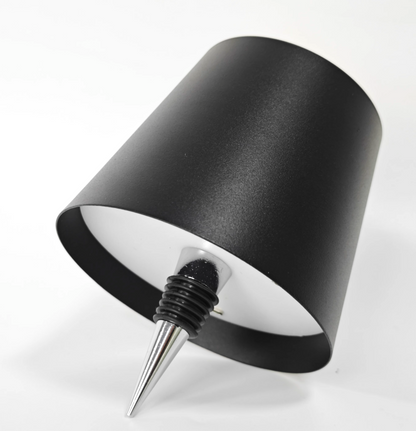 Pantalla de lámpara de mesa para botella de vino LED