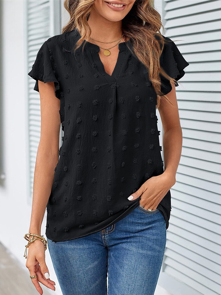 Hannah | Blusa con Patchwork y Volantes