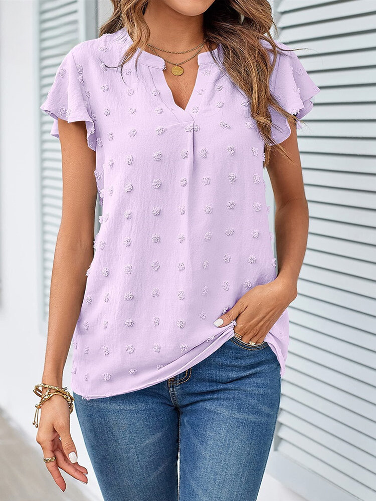 Hannah | Blusa con Patchwork y Volantes