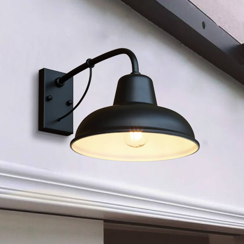 Wall Light Rustic Black Outdoor Lantern