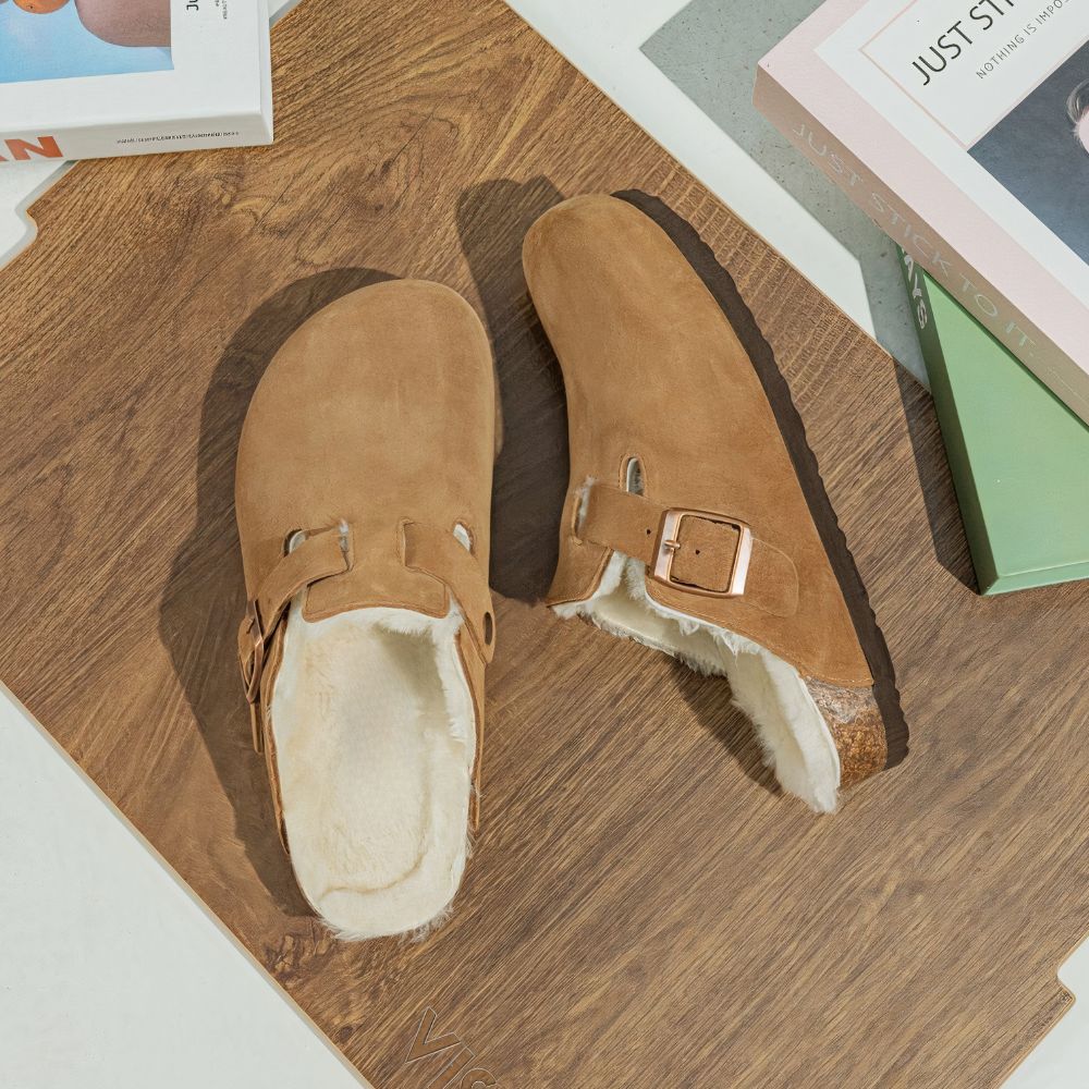 Soft Plush Slipper Clog with Warm Lining