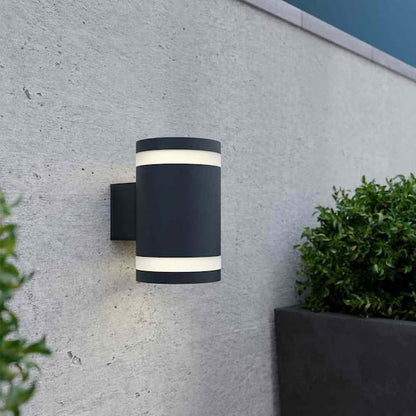 Luz de pared exterior solar LED impermeable arriba y abajo