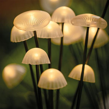 Luces solares de jardín en forma de seta para senderos