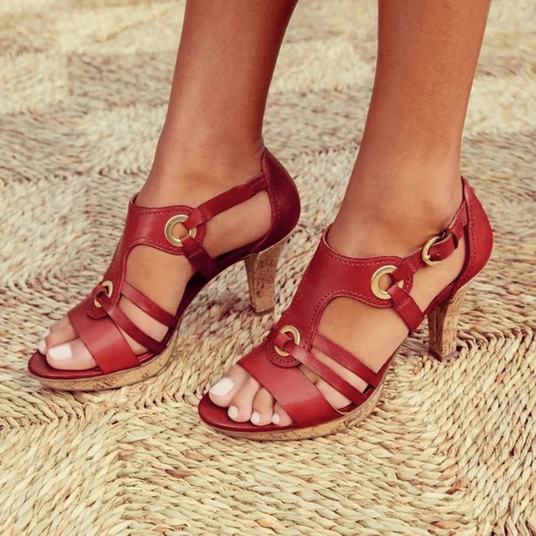 Annika | Sandalias de tacón cómodas