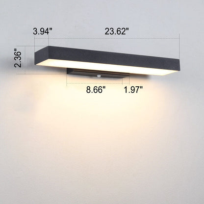 Lámpara de pared moderna para exterior con luz LED