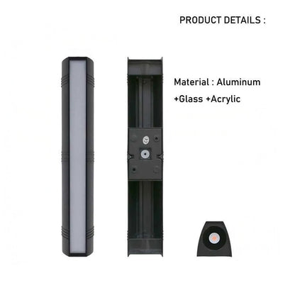 Lámpara de pared LED para exteriores moderna impermeable
