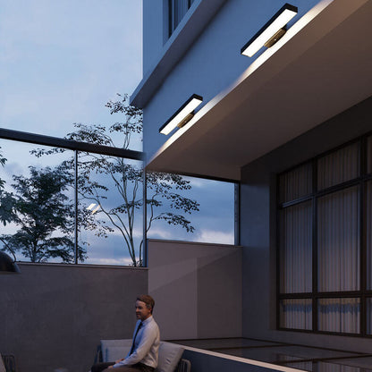 Lámpara de pared moderna para exterior con luz LED