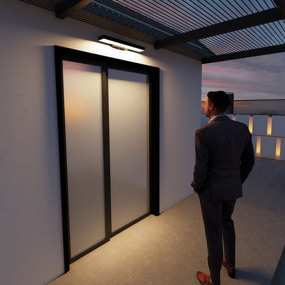 Lámpara de pared moderna para exterior con luz LED