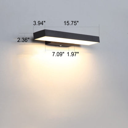 Lámpara de pared moderna para exterior con luz LED