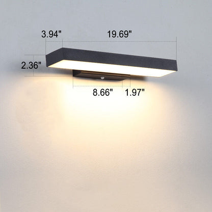 Lámpara de pared moderna para exterior con luz LED