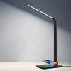 Lámpara de escritorio LED con cargador inalámbrico negro