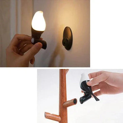LED Table Lamp Wooden Sensor Night Light