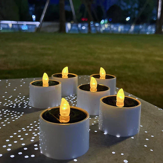 Luces de vela LED solares para exteriores