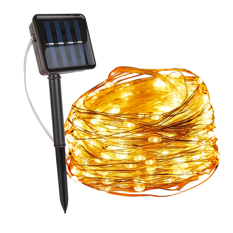 Luces de cadena para exteriores con energía solar