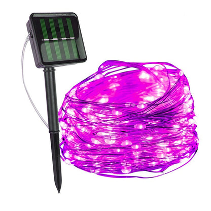 Luces de cadena para exteriores con energía solar
