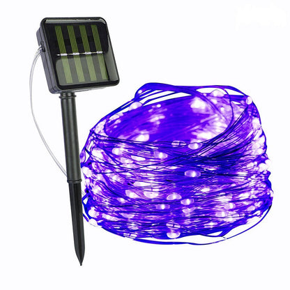 Luces de cadena para exteriores con energía solar
