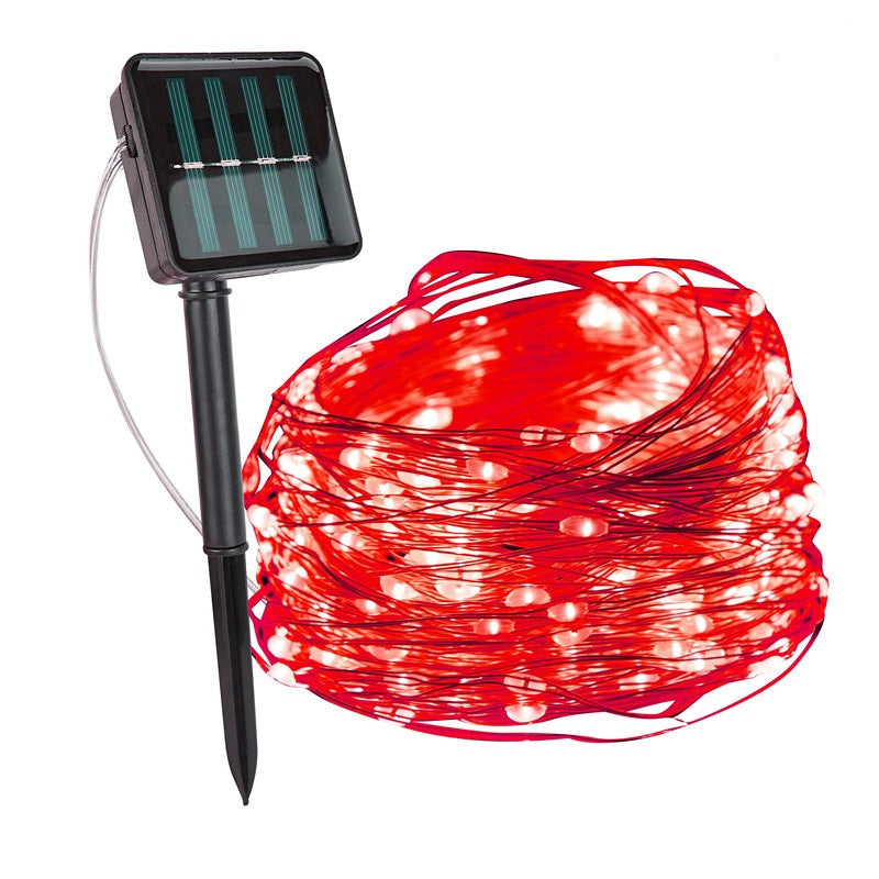 Luces de cadena para exteriores con energía solar