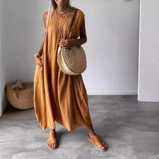 Melinda | Vestido sin mangas relajado
