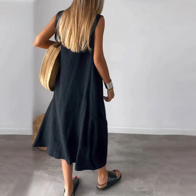Melinda | Vestido sin mangas relajado
