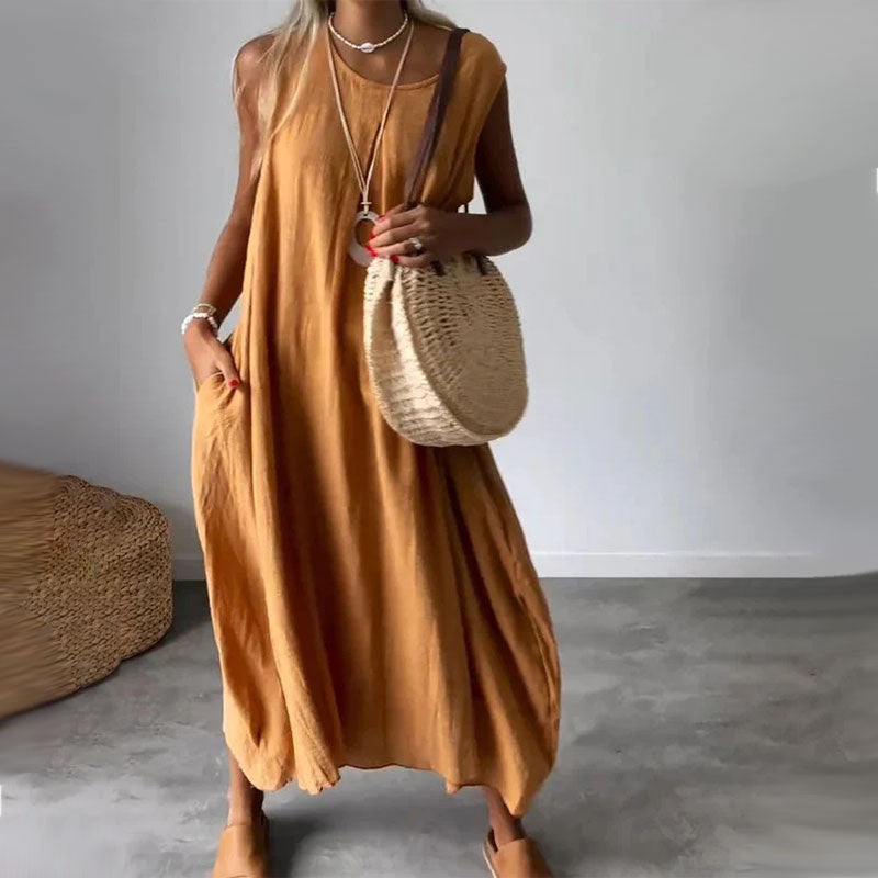Melinda | Vestido sin mangas relajado