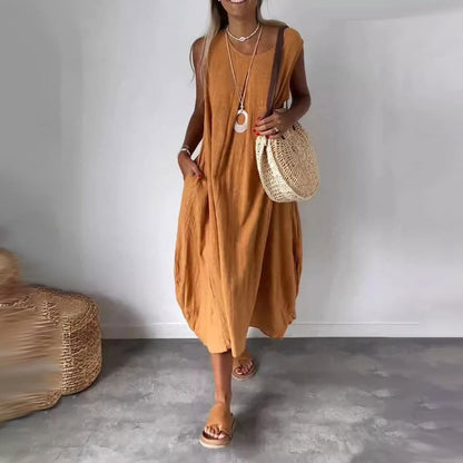 Melinda | Vestido sin mangas relajado