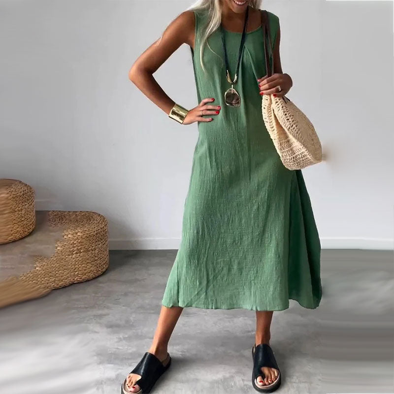 Melinda | Vestido sin mangas relajado