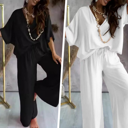 Isabella™ | Traje suelto, de color liso, casual para mujer – estilo y comodidad sin esfuerzo