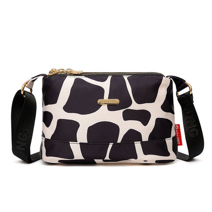 Bolsa cruzada impresa con múltiples bolsillos para mujeres