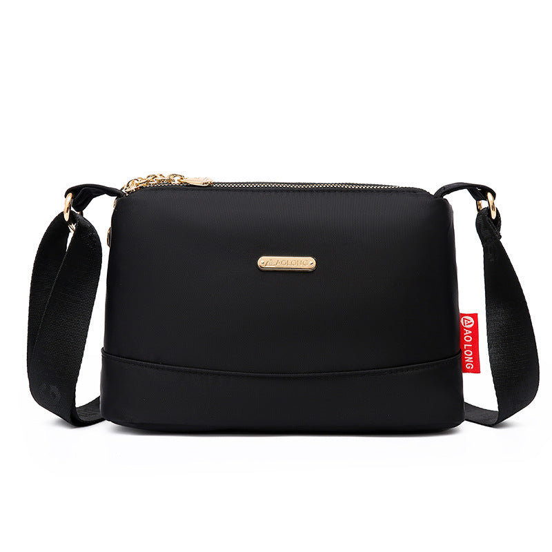 Bolsa cruzada impresa con múltiples bolsillos para mujeres
