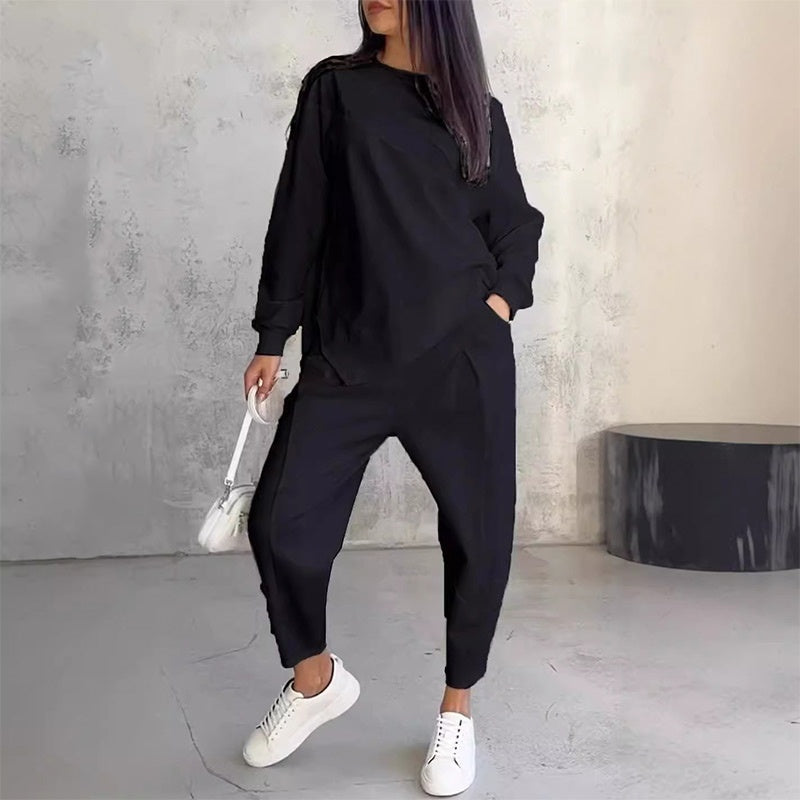 Ava™ | Sudadera de manga larga y pantalones – un conjunto elegante y cómodo