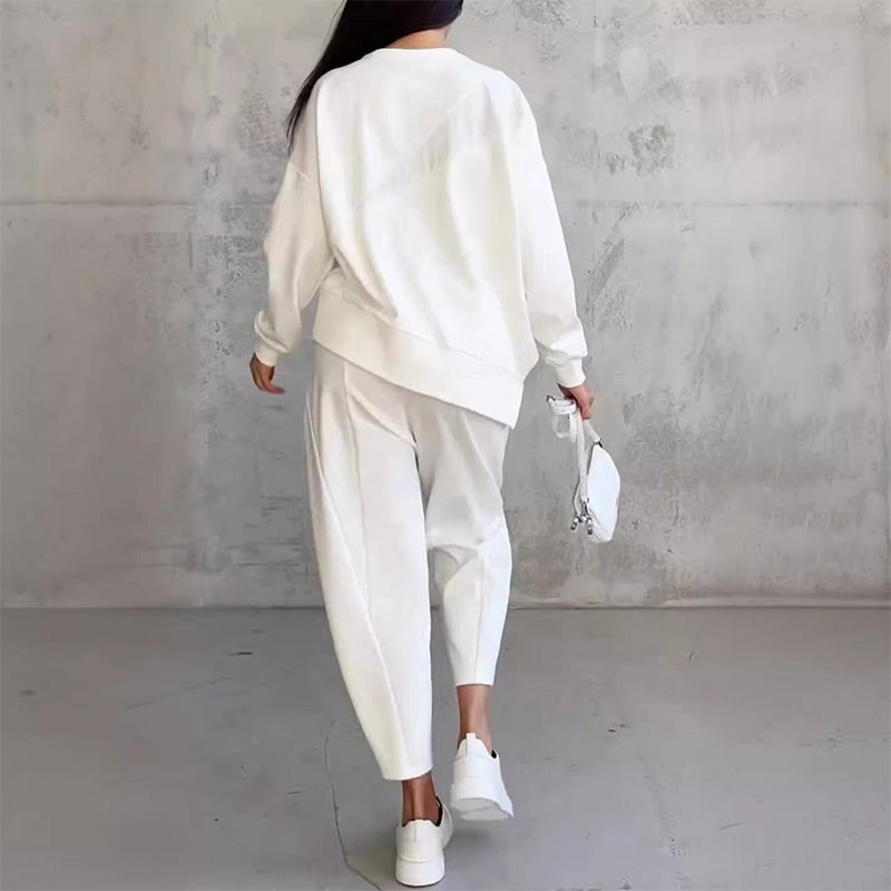 Ava™ | Sudadera de manga larga y pantalones – un conjunto elegante y cómodo