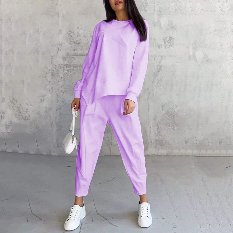Ava™ | Sudadera de manga larga y pantalones – un conjunto elegante y cómodo