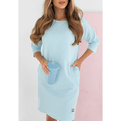Lyka | Vestido diario de manga 3/4 con bolsillos