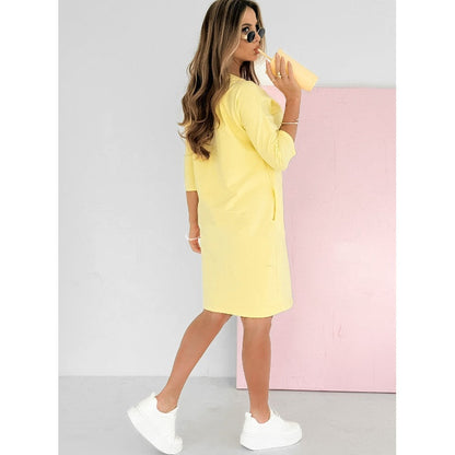 Lyka | Vestido diario de manga 3/4 con bolsillos