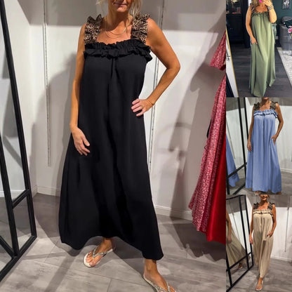 Maybel | Abito lungo casual senza maniche con tasche 