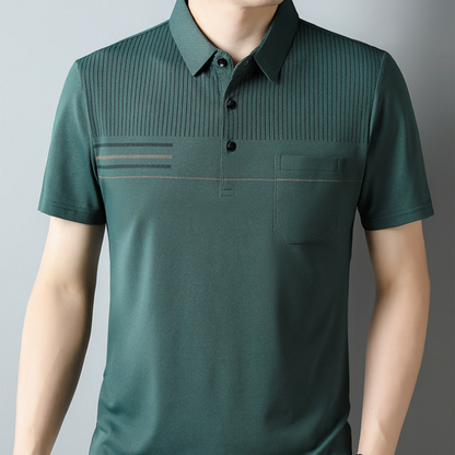 Camiseta casual de manga corta delgada y transpirable para hombre