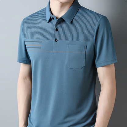 Camiseta casual de manga corta delgada y transpirable para hombre