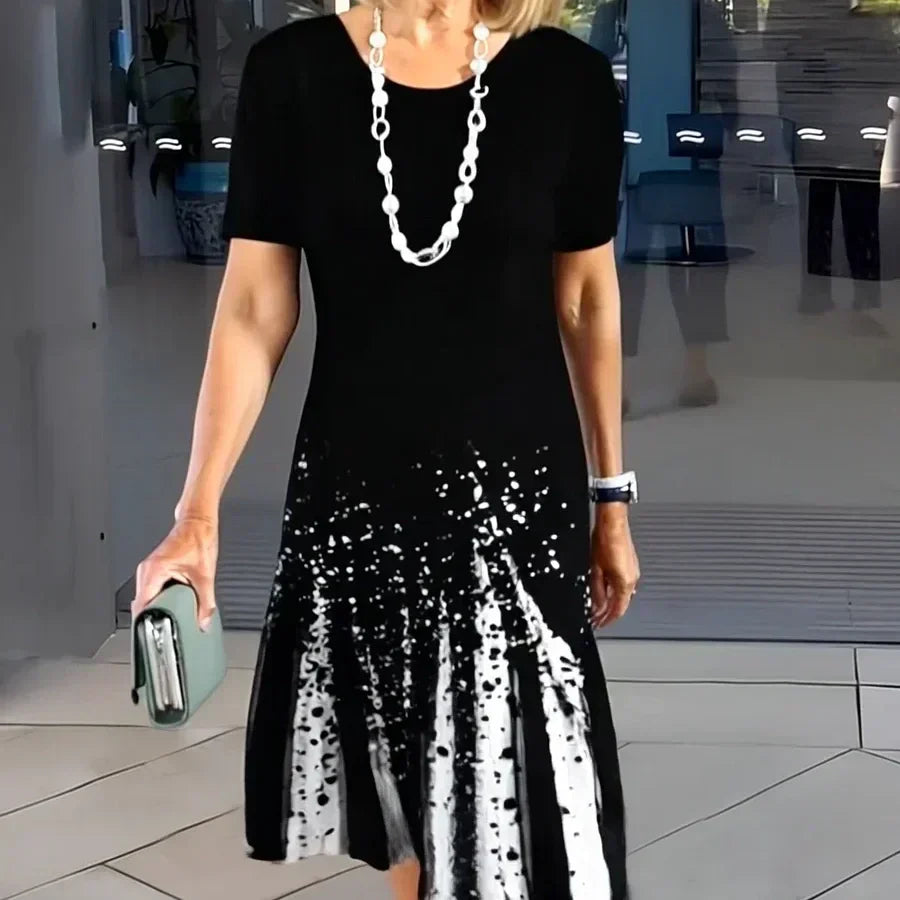 Dollie | Vestido plisado para mujer con bloques de color