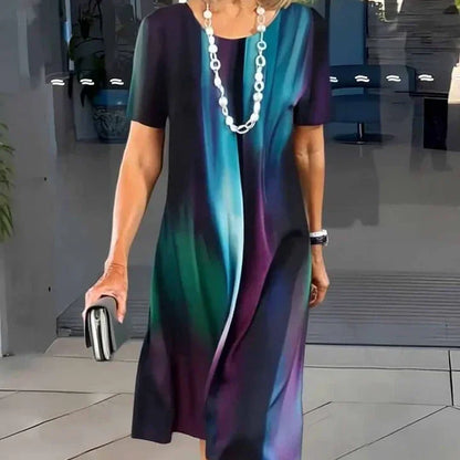 Dollie | Vestido plisado para mujer con bloques de color