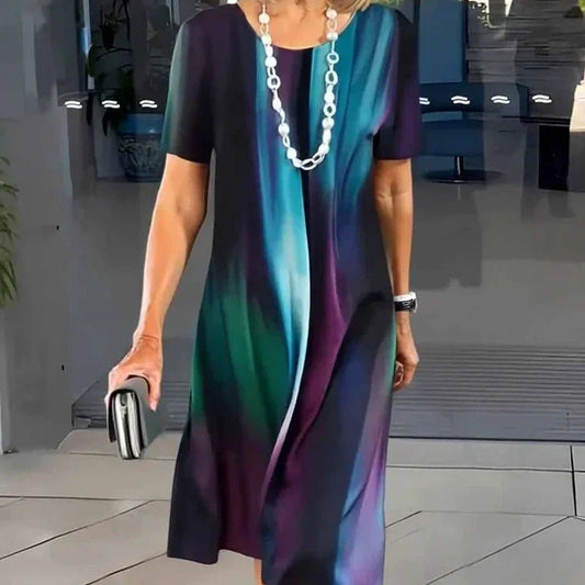 Dollie | Vestido plisado para mujer con bloques de color